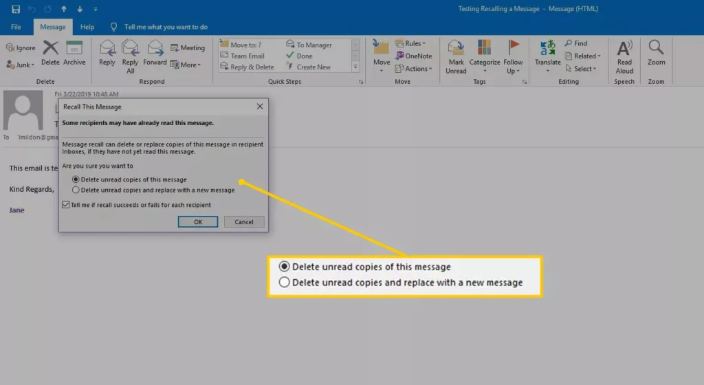 كيفية استعادة رسالة بريد إلكتروني في Outlook 4